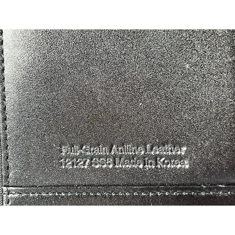 VTG Franklin Quest Black Leather Planner Binder 9.5”x11.5” Office Academia